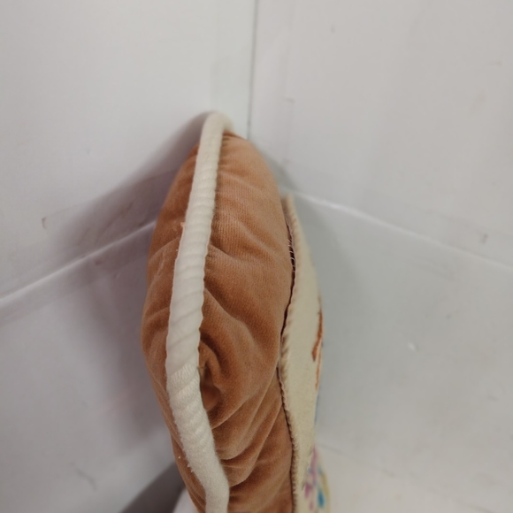 Vintage KEY WEST Accent Pillow Velveteen w/ Cross-Stitch Topping & Rope Edges He - Picture 6 of 8